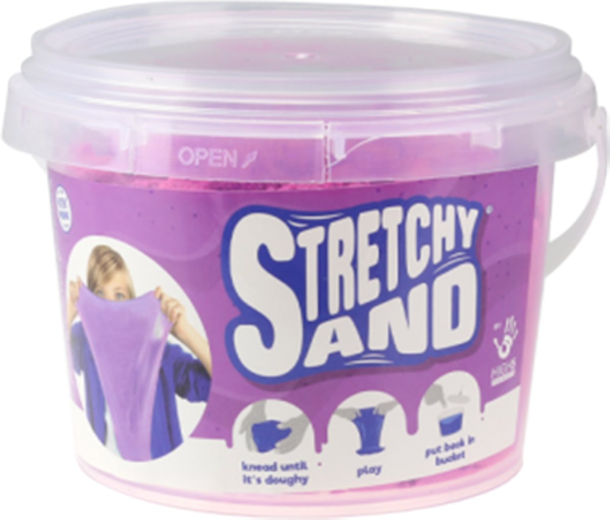 Stretchy Sand - Paars - 500 gram - slijm