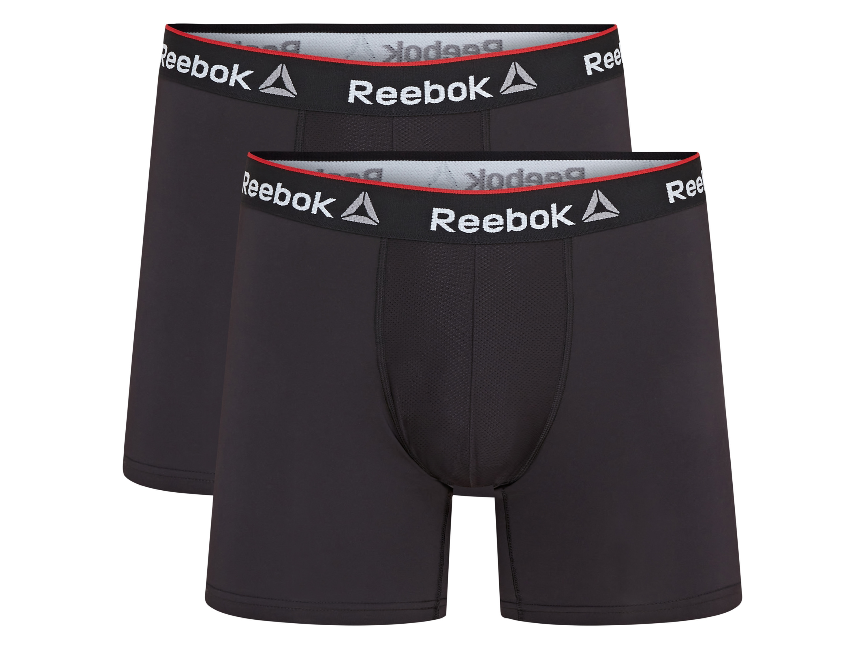 Reebok 2 heren sportboxers (L, Zwart)