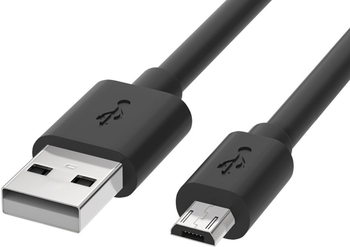 Reekin USB Cable - Micro USB - 1,0 Meter (Black)