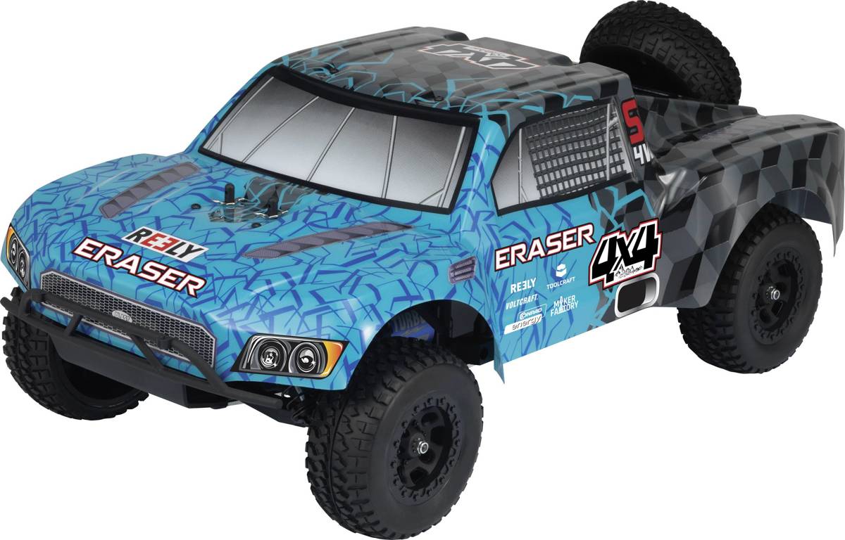   Eraser 1:10 Brushless RC auto Elektro Short Course 4WD 100% RTR 2,4 GHz Incl. accu, oplader en batterijen