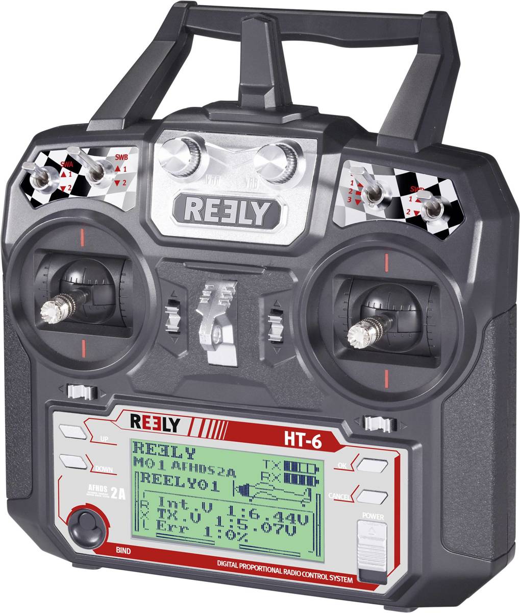 Reely HT-6 RC handzender 2,4 GHz Aantal kanalen: 6 Incl. ontvanger