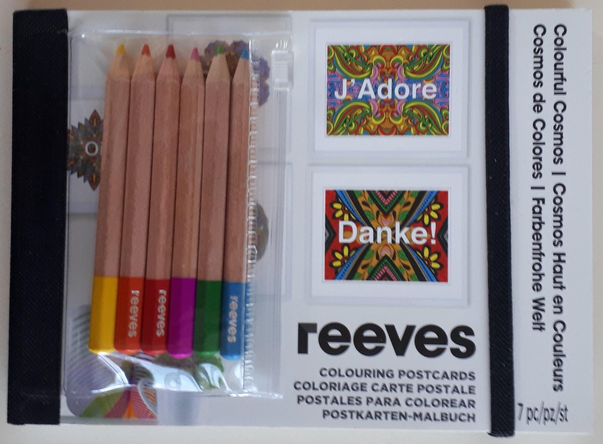 Reeves Colouring Postcards