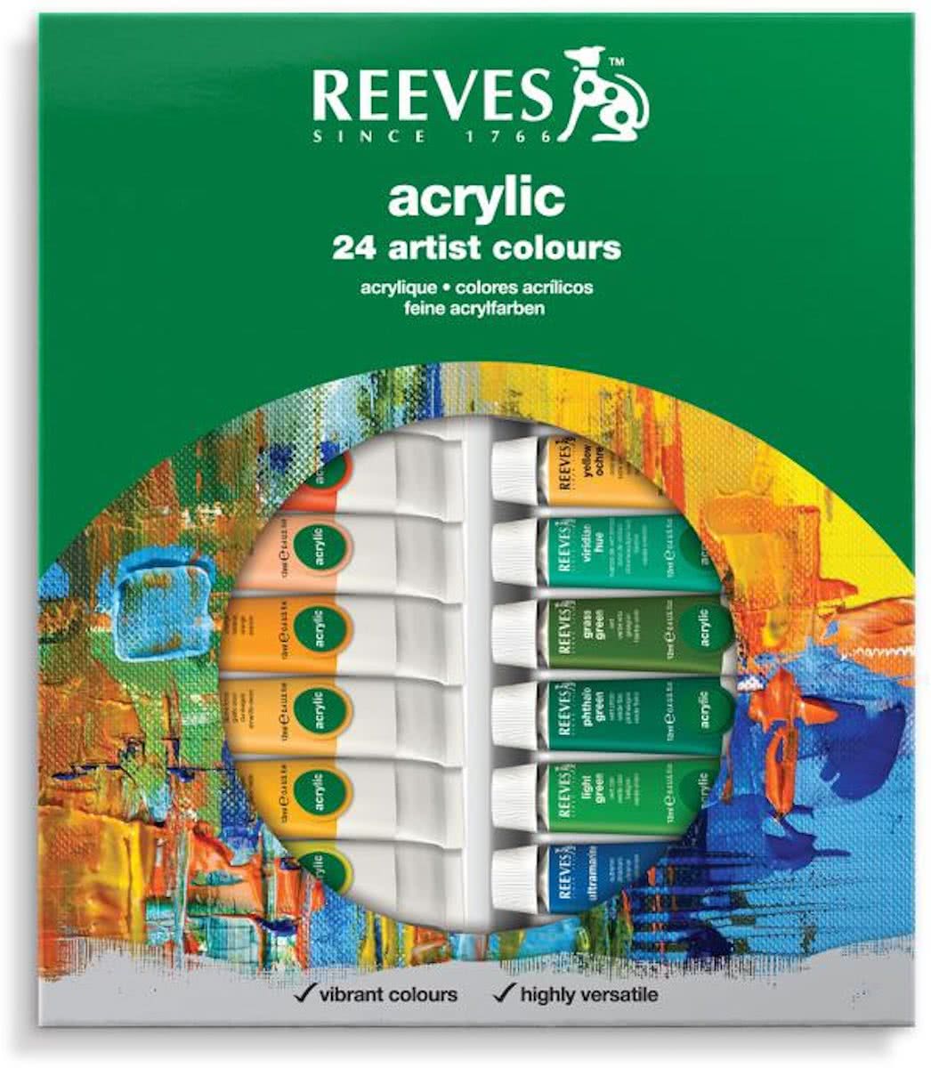 Reeves acrylverf set 24 tubes