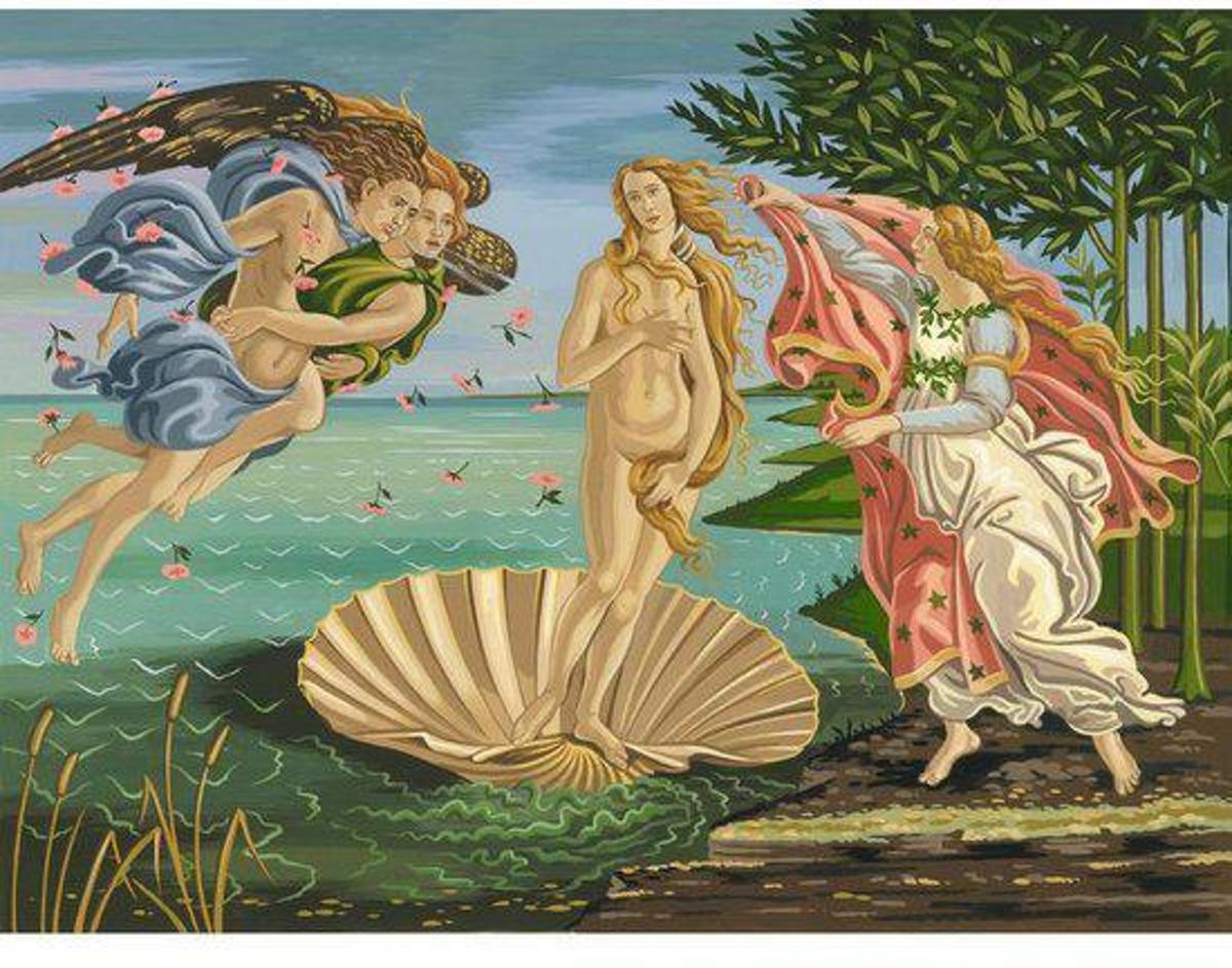 Schilderen op nummer - the birth of venus