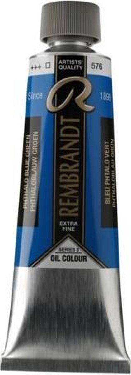 Rembrandt Olieverf 150 ml Tube Phtaloblauw groenachtig 576