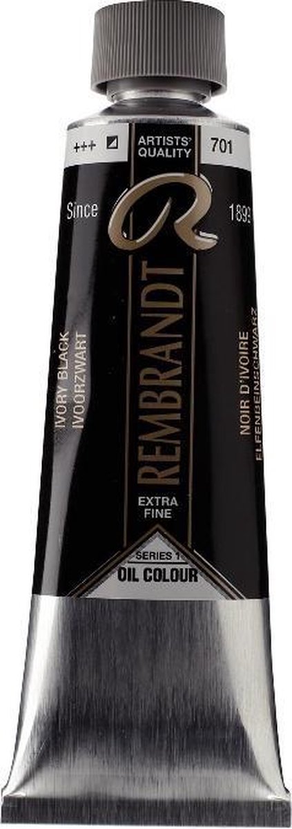 Rembrandt Olieverf Tube 150 ml Ivoorzwart 701