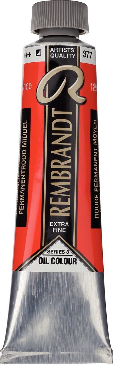 Rembrandt Olieverf Tube 40 ml Permanentrood Middel 377