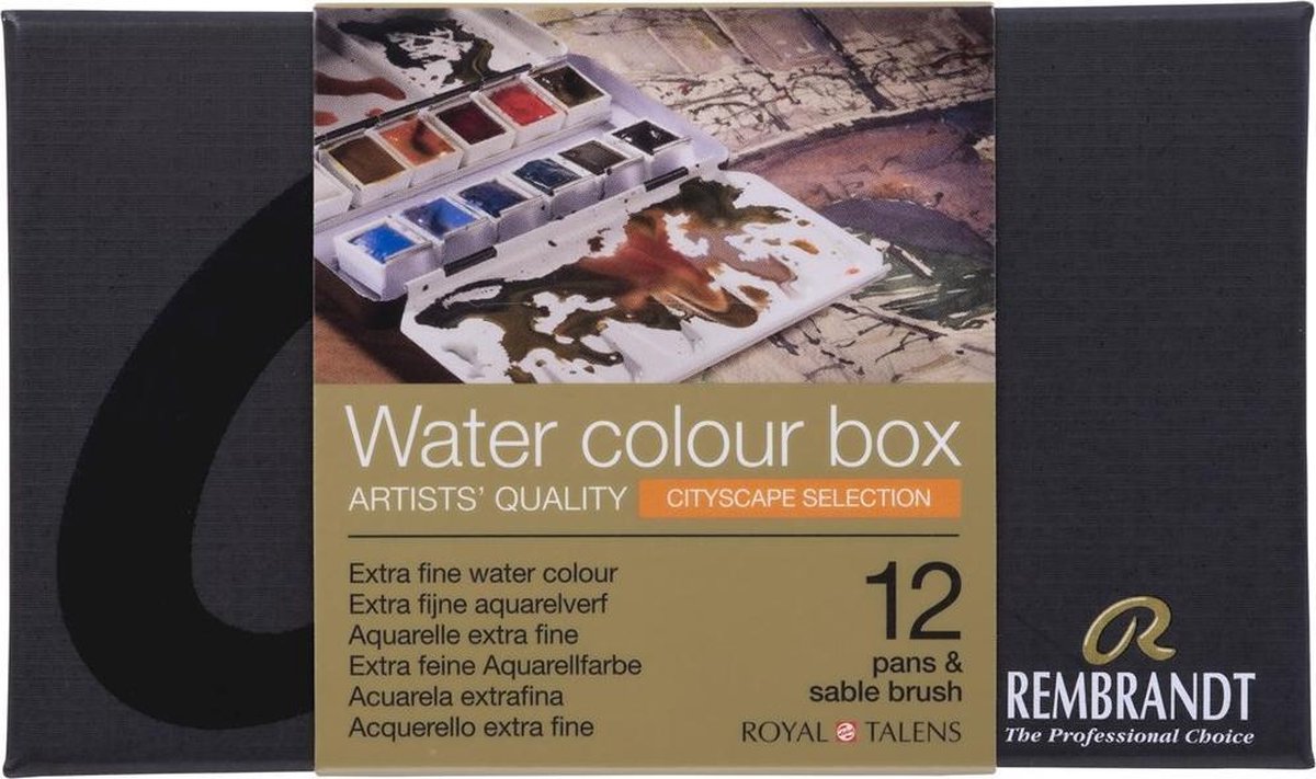 Rembrandt water colour box 12 - cityscape selection