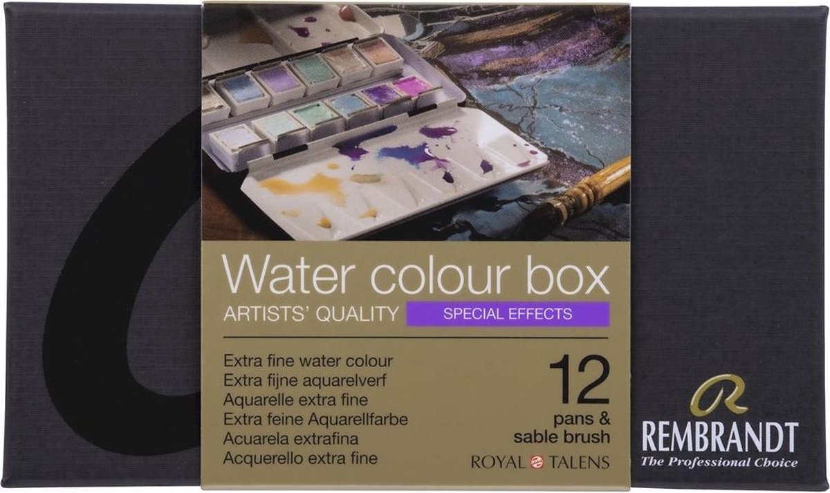 Rembrandt water colour box 12 - special effects