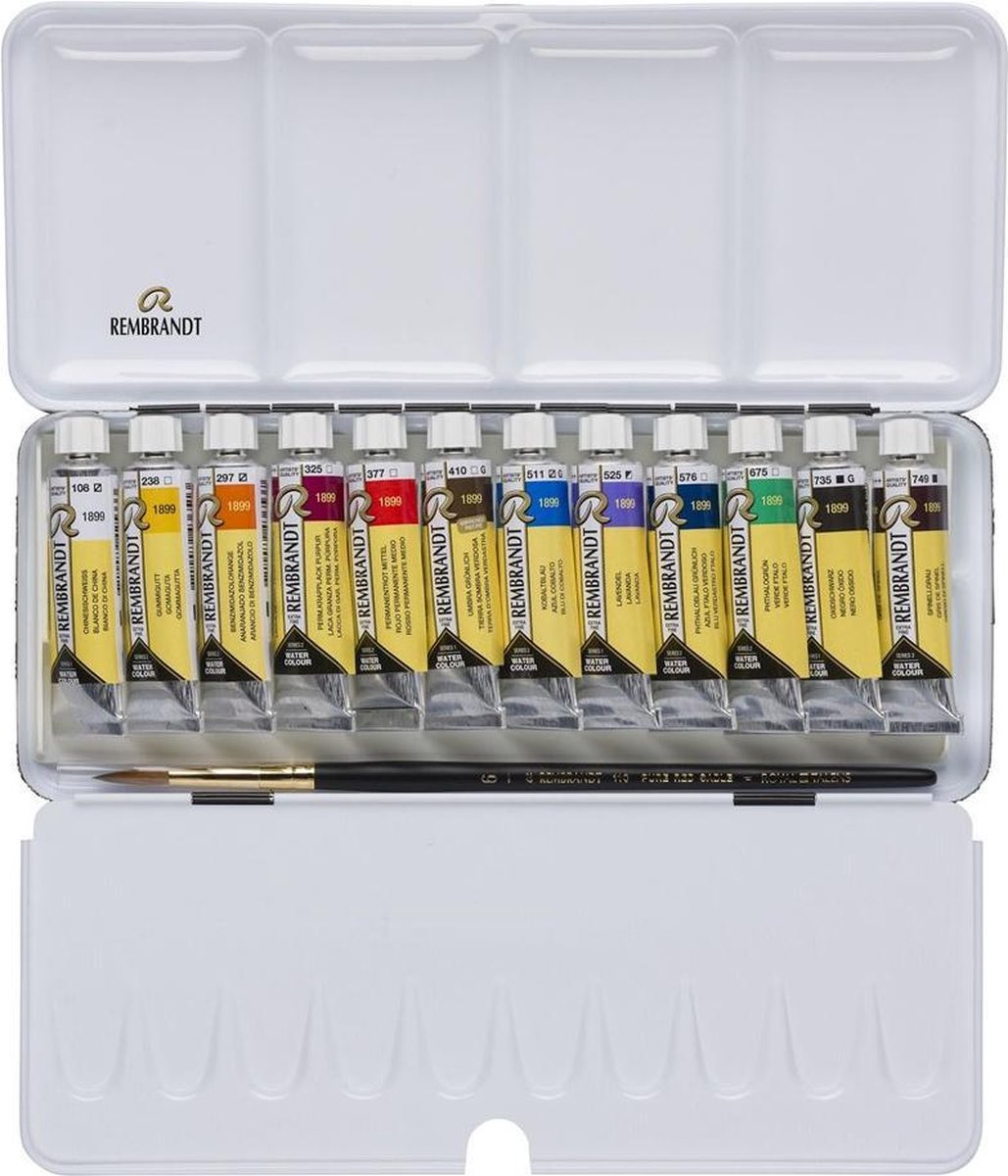 Rembrandt water colour box 12 10mL tubes - cityscape selection