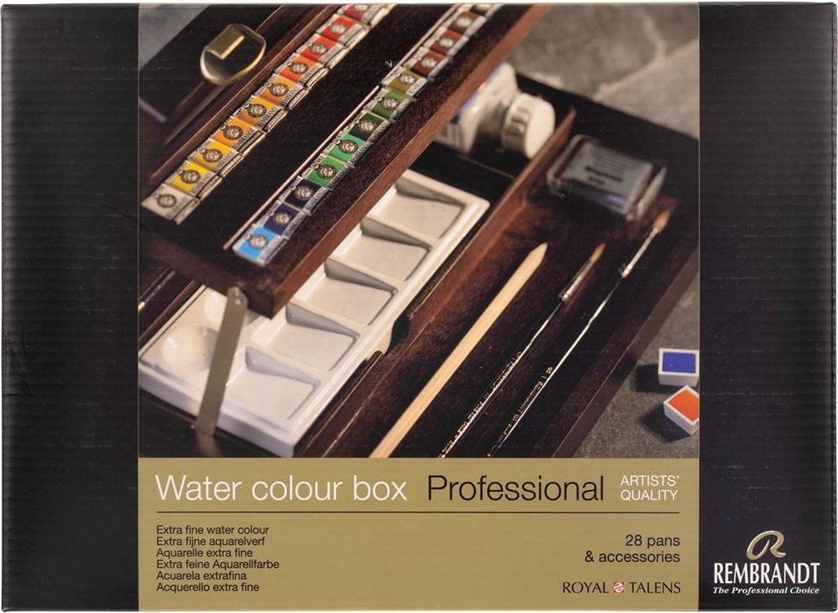 Rembrandt water colour box professional 28