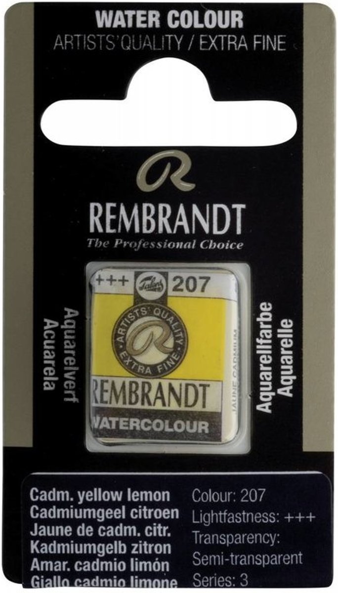 Rembrandt water colour napje Cadmium Yellow Lemon (207)