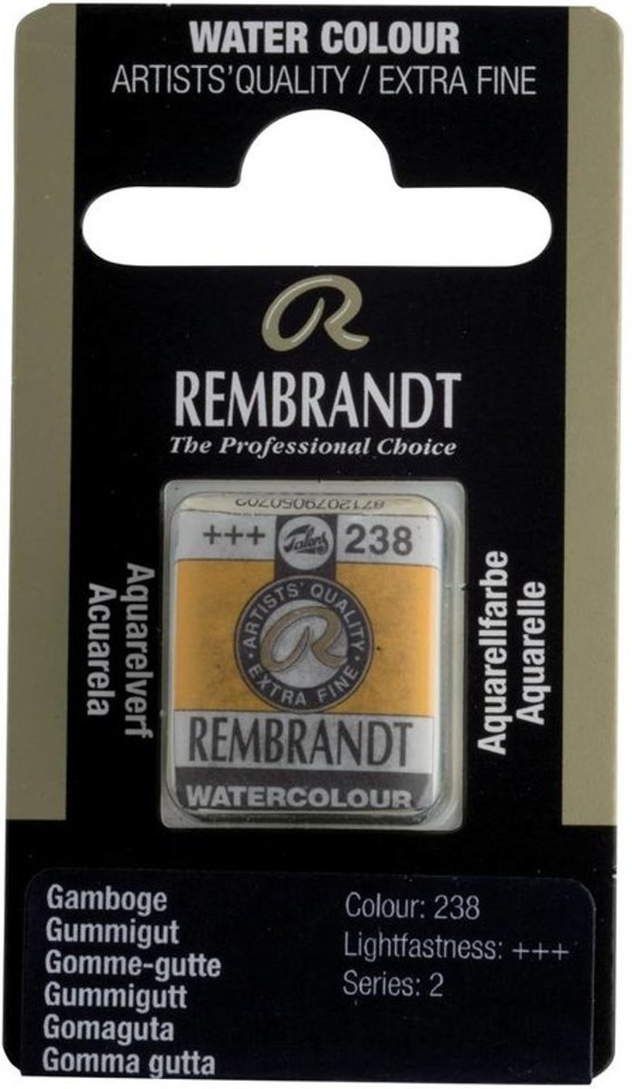 Rembrandt water colour napje Gamboge (238)