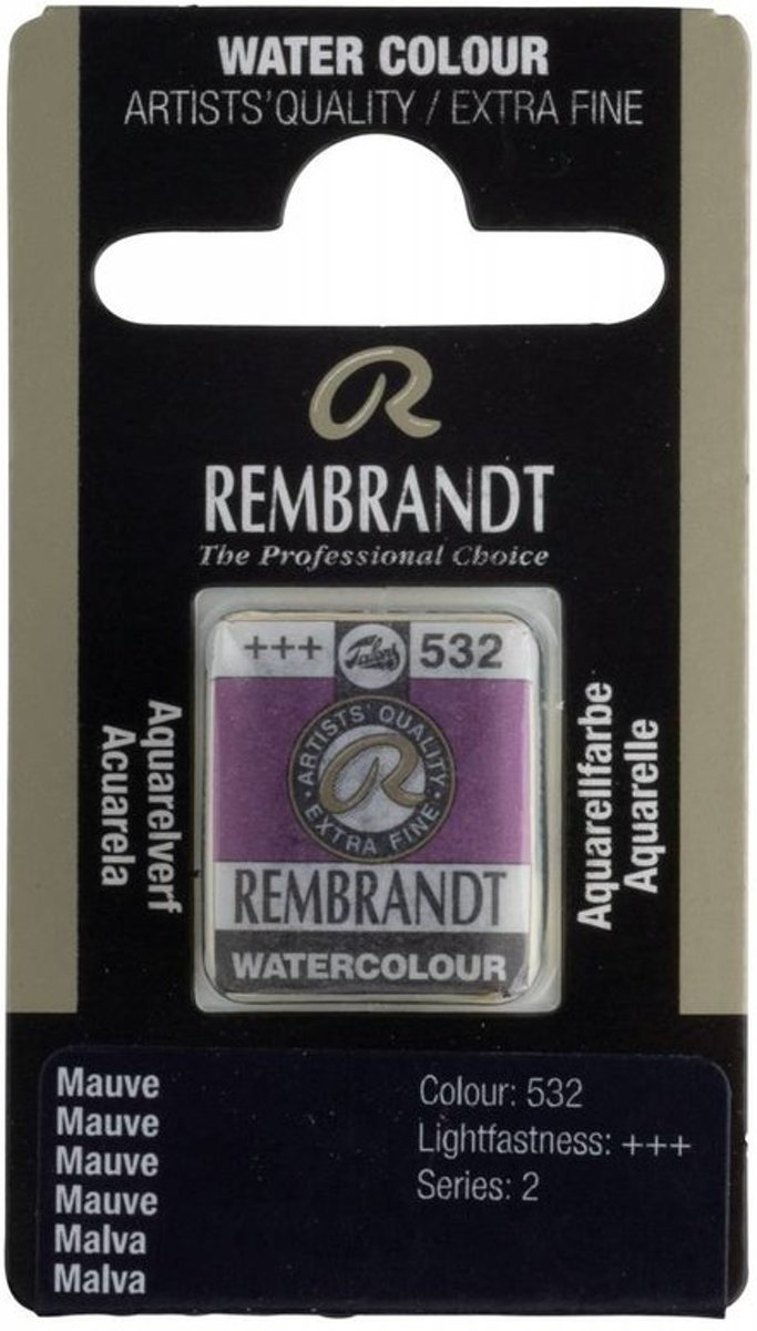 Rembrandt water colour napje Mauve (532)