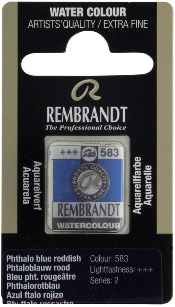 Rembrandt water colour napje Phthalo Blue Reddish (583)