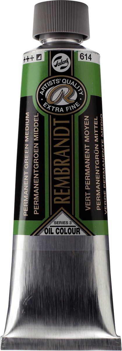 Rembrandt Olieverf 150 ml Tube Permanentgroen middel 614