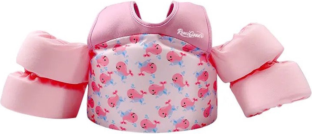   Zwemvest Kinderen - Puddle Jumper Deluxe - 15 tot 35 kg - 2 tot 6 jaar - Zwembandjes - Zwemvest kind - Reddingsvest - Roze