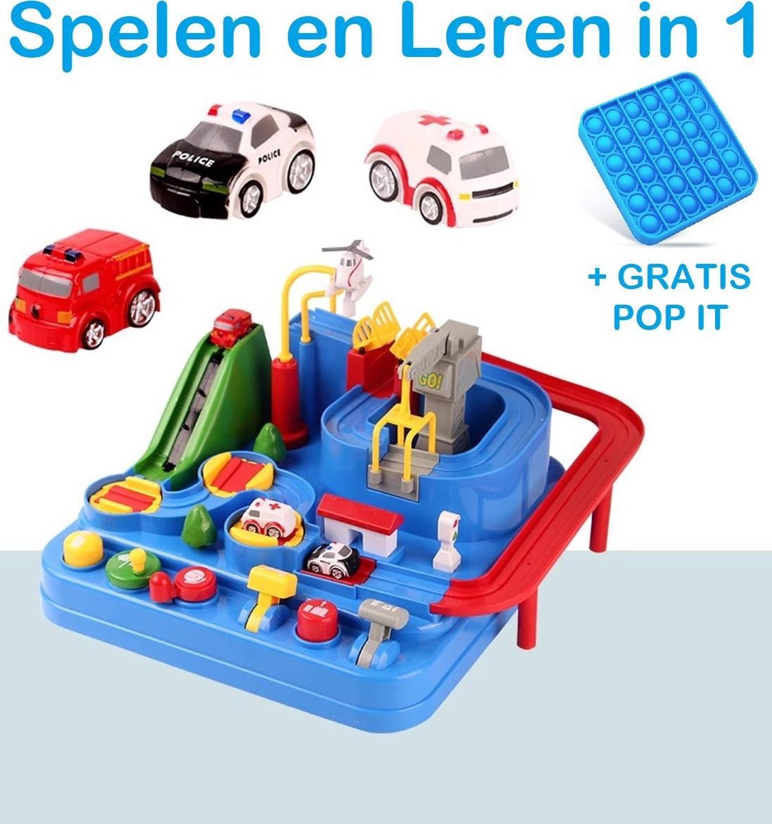   Speelgoed Auto - Mechanische   inclusief Pop It