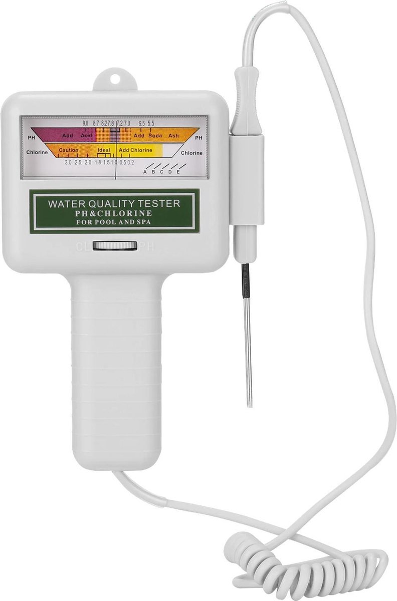 Restar® 2 In 1 PH Waarde & Chloor Tester - PH Meter - Chlorine Meten - Waterkwaliteit - Zwembad & Spa - Nauwkeurige Werking