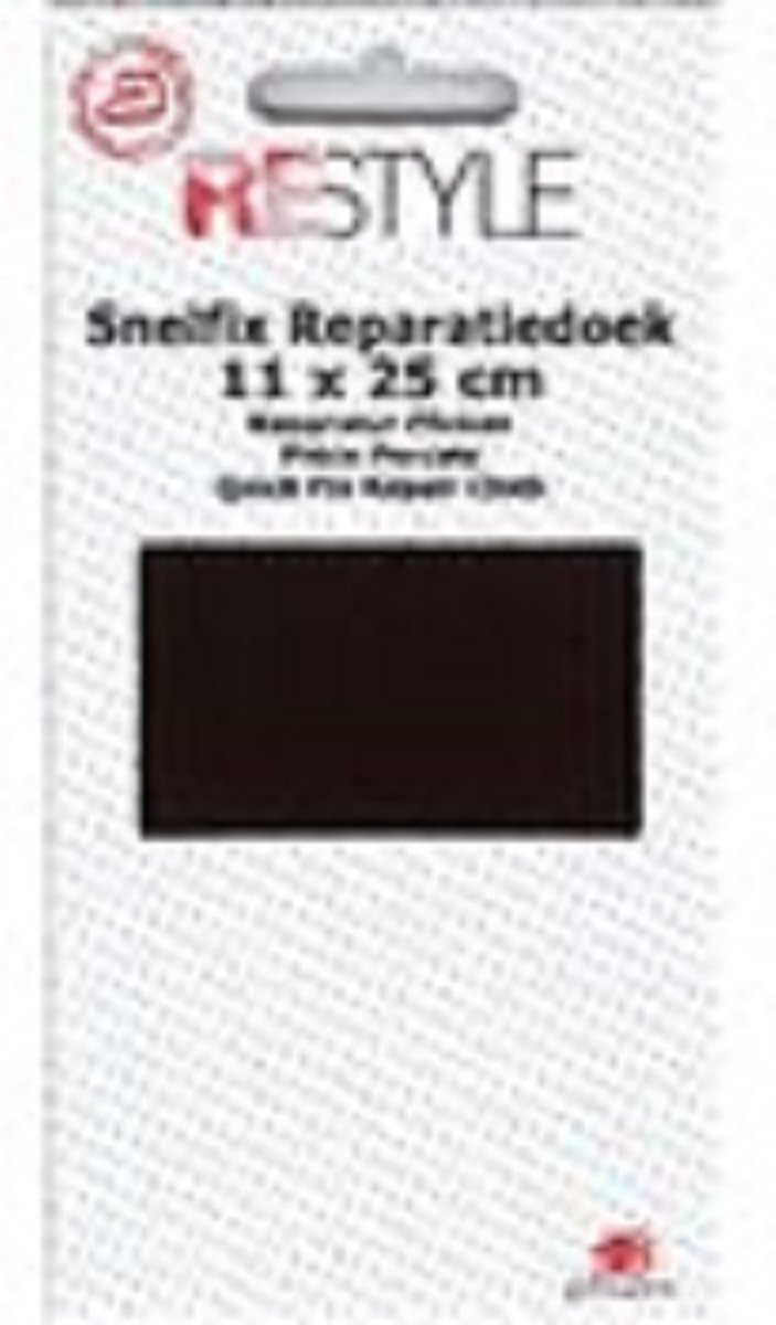 Reparatiedoek snelfix strijkbaar 11 x 25 cm kleur 881 Bruin