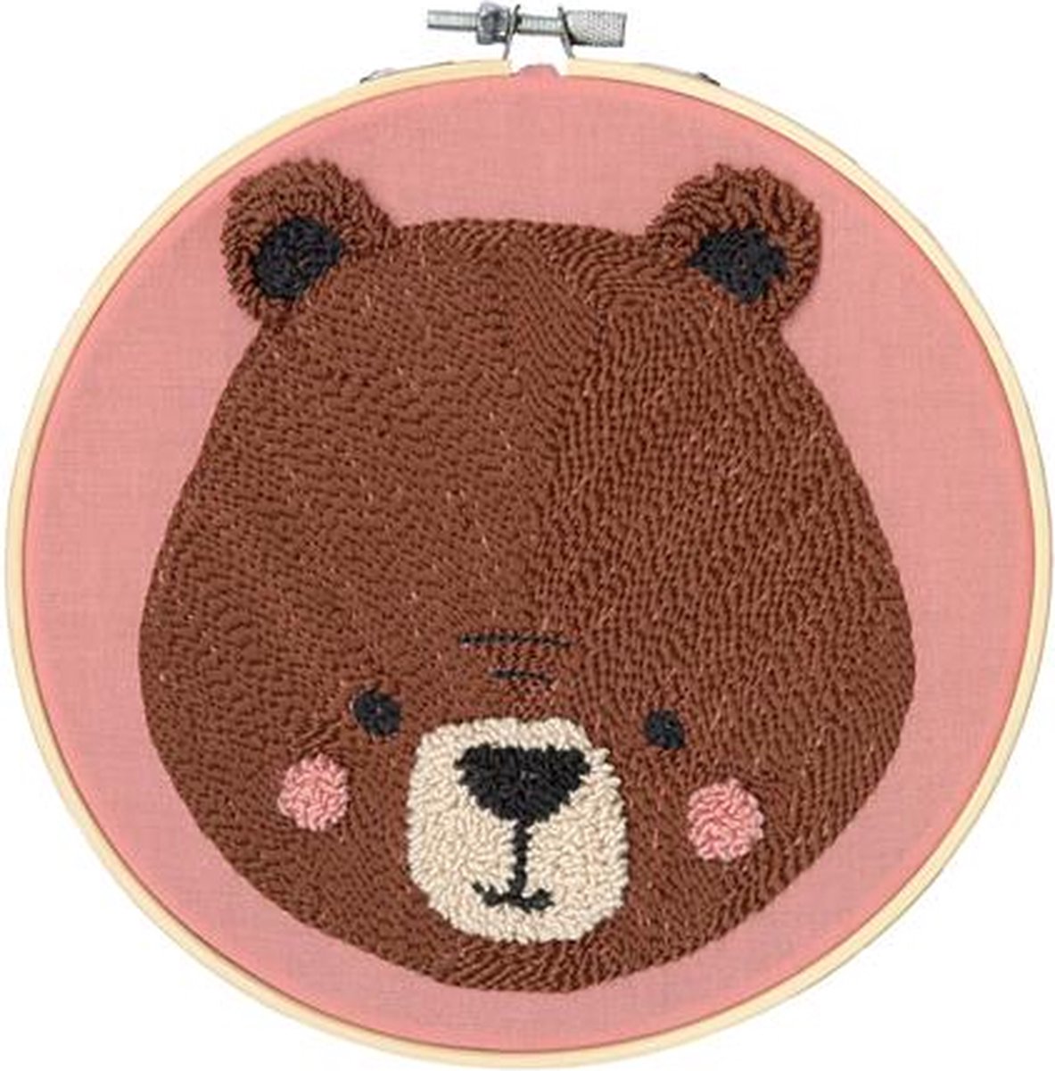 Restyle Punchpakket beer - punch needle - bear - needlepunch pakket