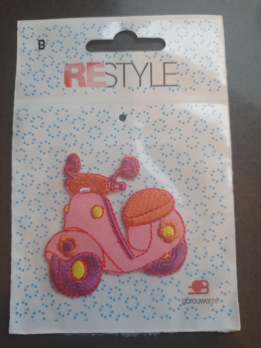 Restyle strijkapplicatie scooter 5 stuk