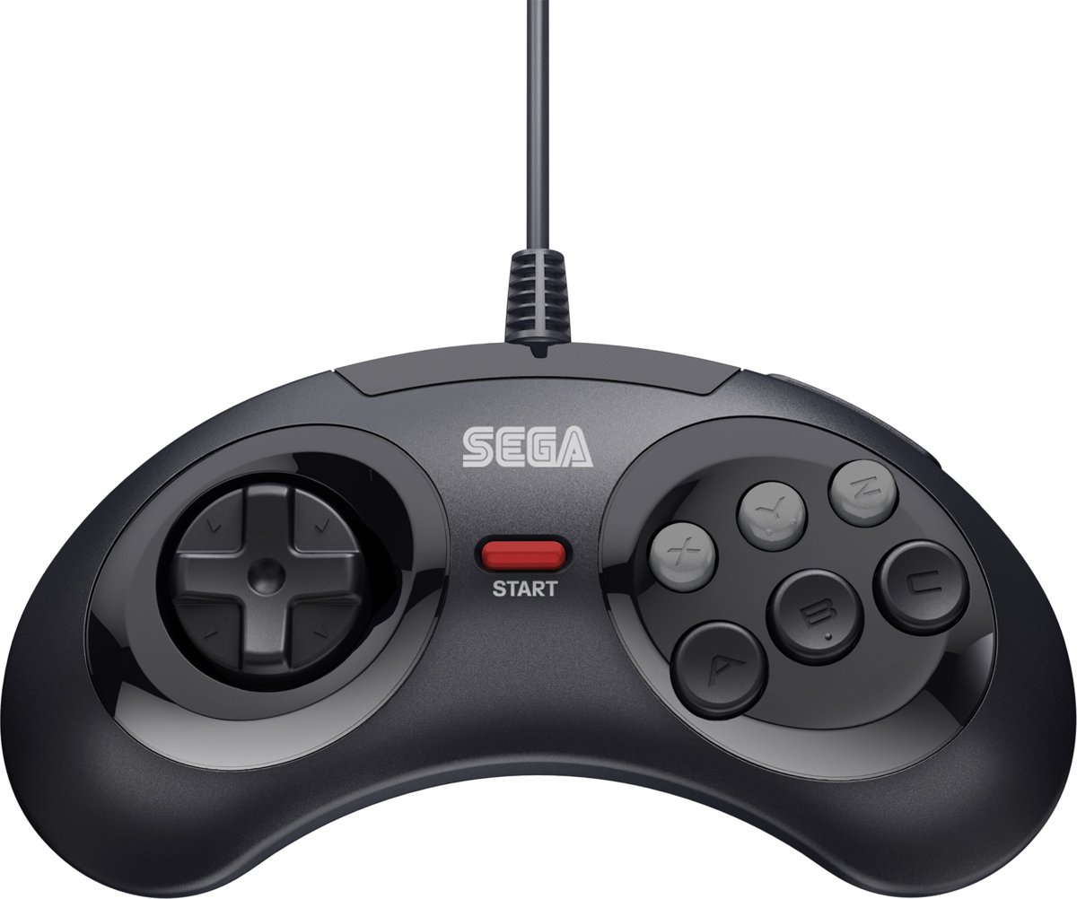 Retro-Bit SEGA Mega Drive 6-Button Classic Controller Black