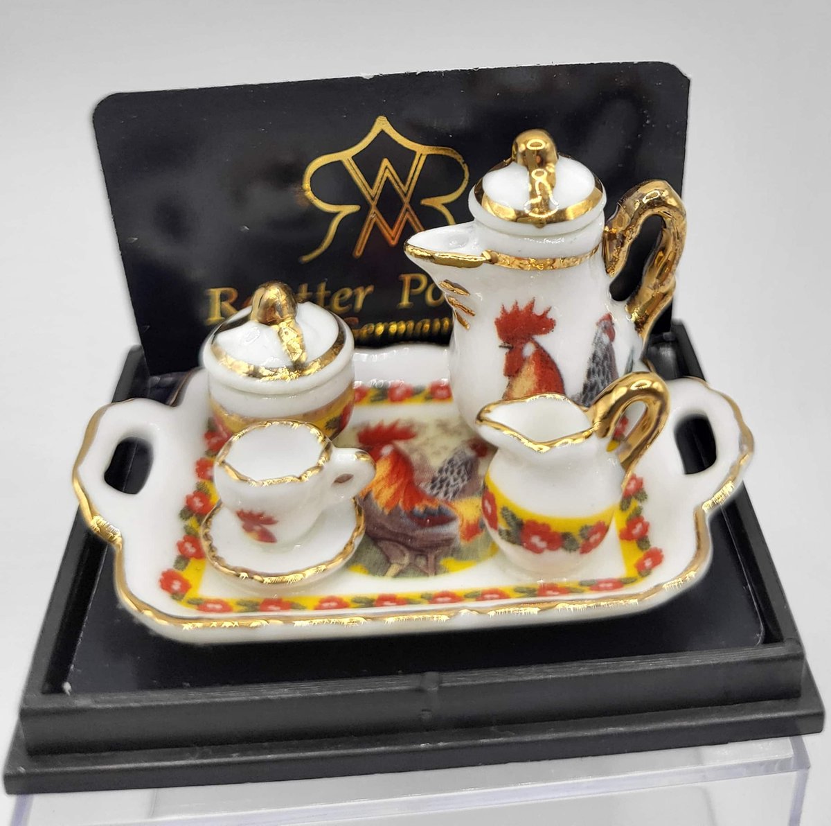 Reutter Coffee tray rooster