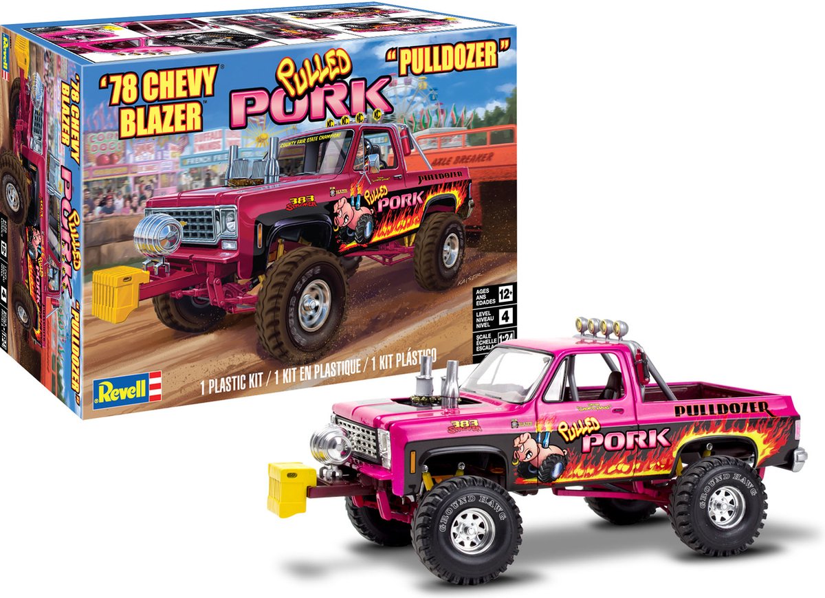 Revell USA Chevy Blazer Pulldozer Pulled Pork Modelbouwpakket