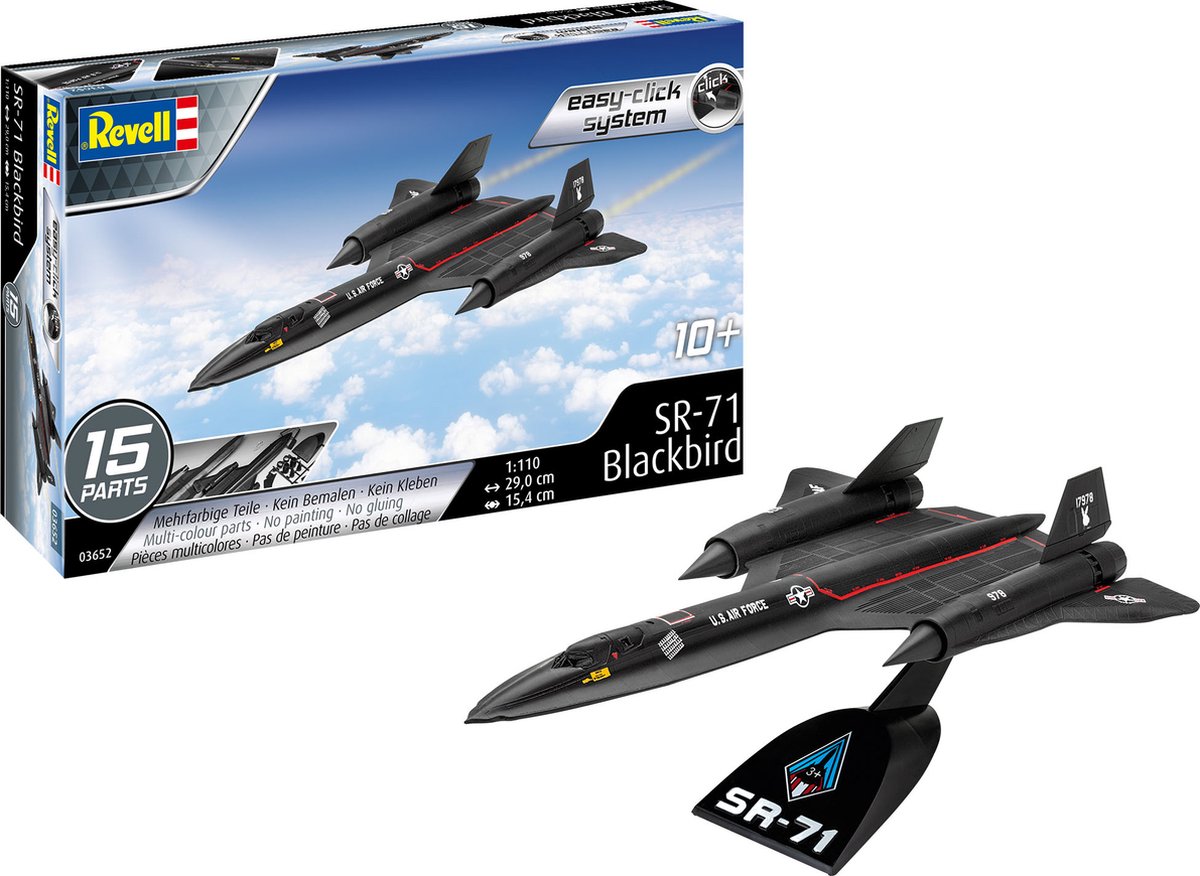 1:110   03652 Lockheed SR-71 Blackbird easy-click-system Plastic kit