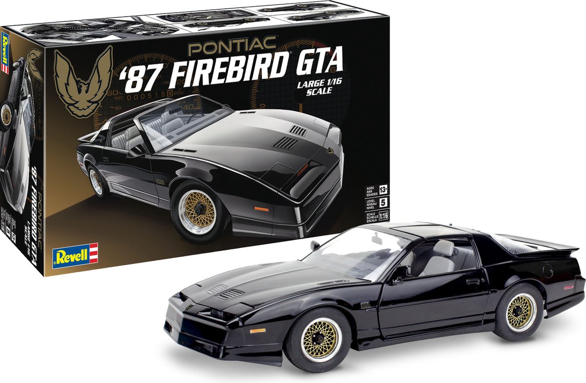 1:16   14535  1987 Pontiac Firebird GTA Car Plastic kit