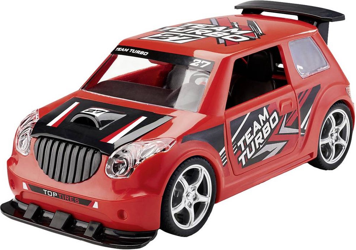 1:20   00910 Rallye Car with pullback motor - Red - First Construction Plastic kit