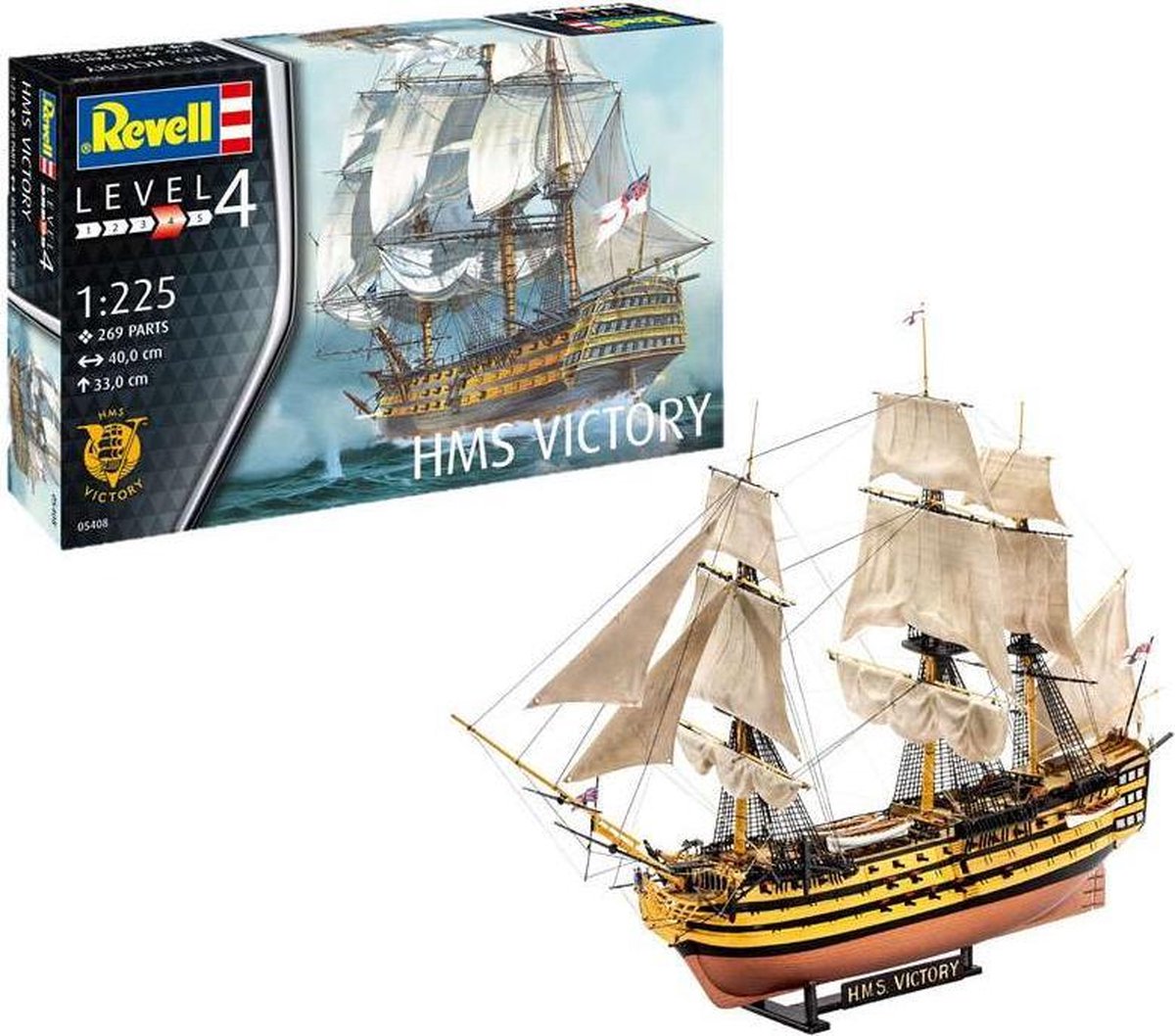 1:225   65408 HMS Victory Ship - Model Set Plastic kit