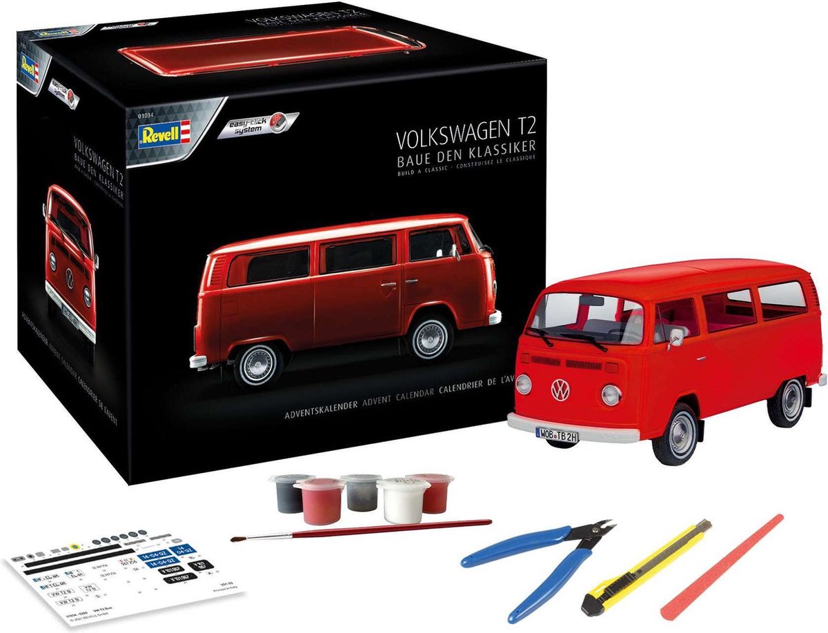 1:24   01034 Volkswagen T2 Bus - Adventskalender Plastic kit