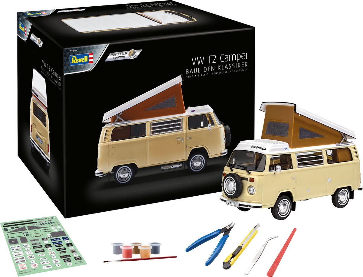 1:24   01040 Volkswagen VW T2 Camper Bus - Adventskalender Plastic kit