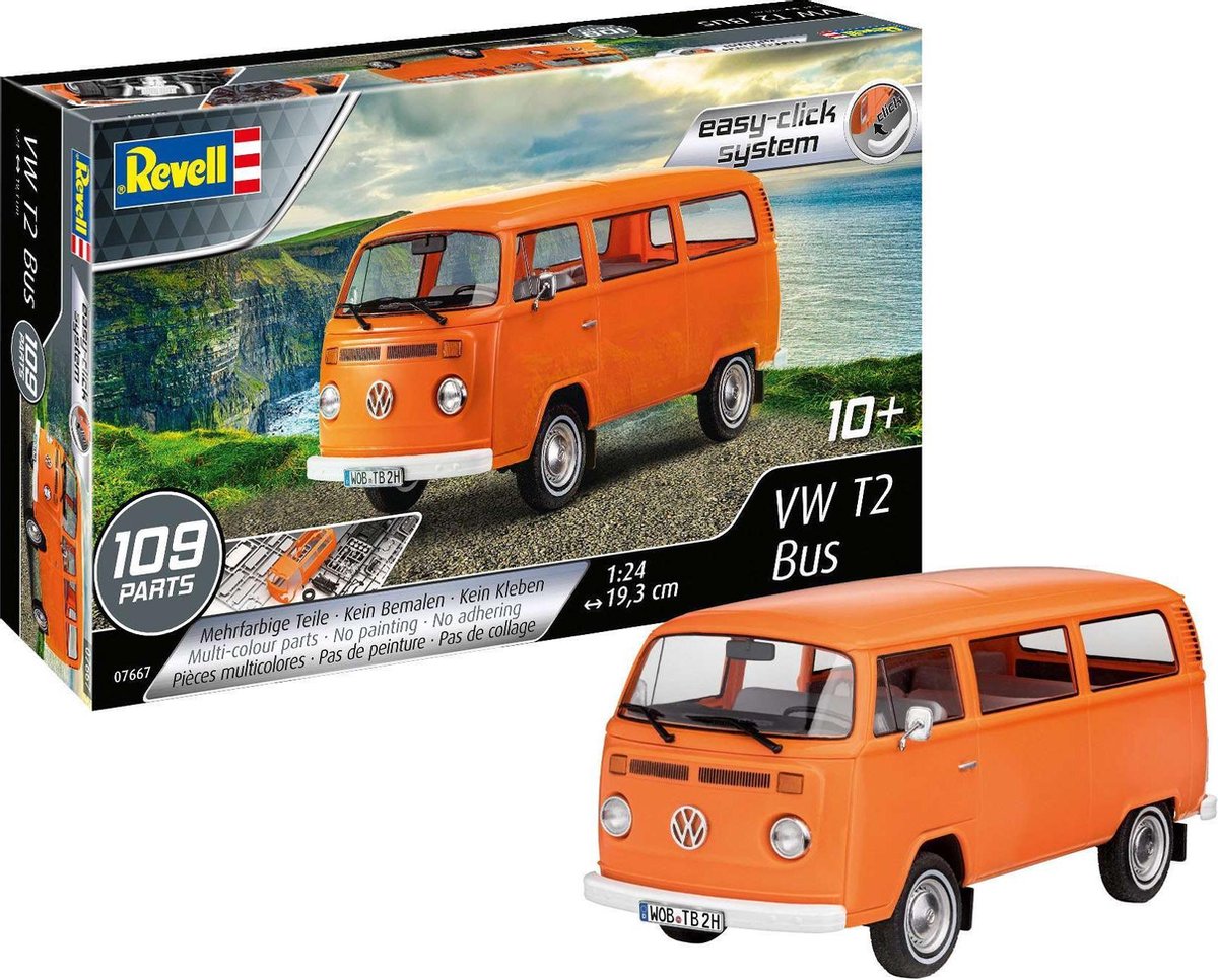 1:24   07667 Volkswagen VW T2 Bus - Easy Click System Plastic kit