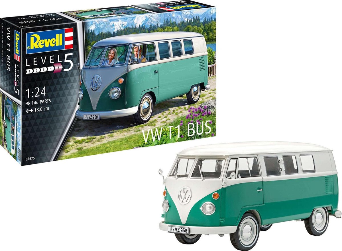 1:24   07675 Volkswagen VW T1 Bus Plastic kit