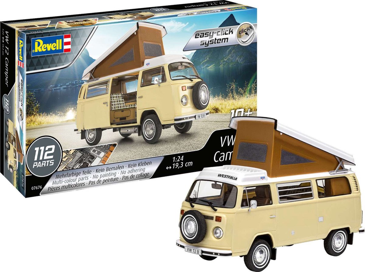 1:24   07676 Volkswagen VW T2 Camper Bus - Easy Click System Plastic kit