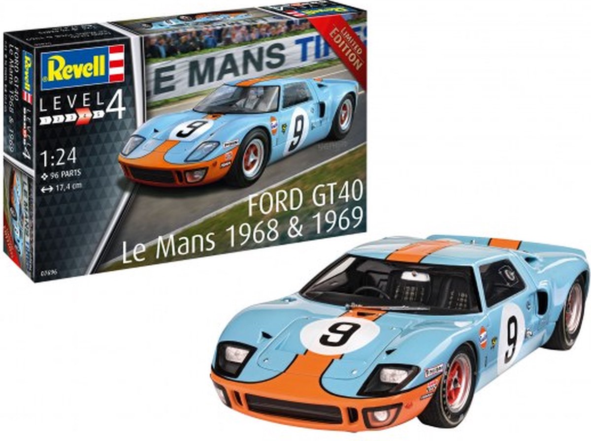 1:24   07696 Ford GT 40 Le Mans 1968 Plastic kit