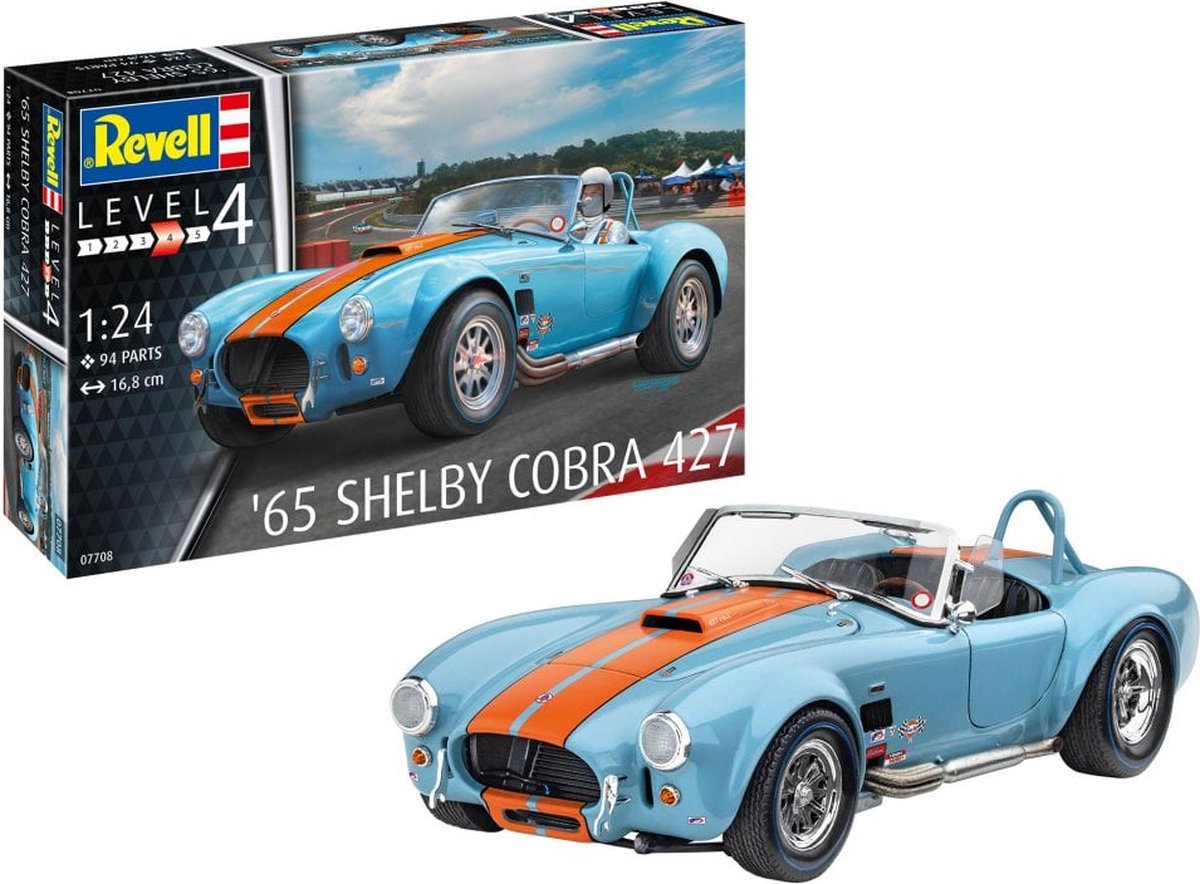 1:24   07708  1965 Shelby Cobra 427 Plastic kit