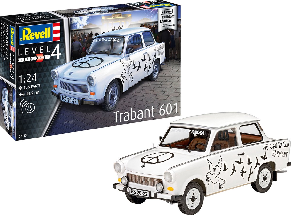 1:24   07713 Trabant 601S - Builders Choice Plastic kit