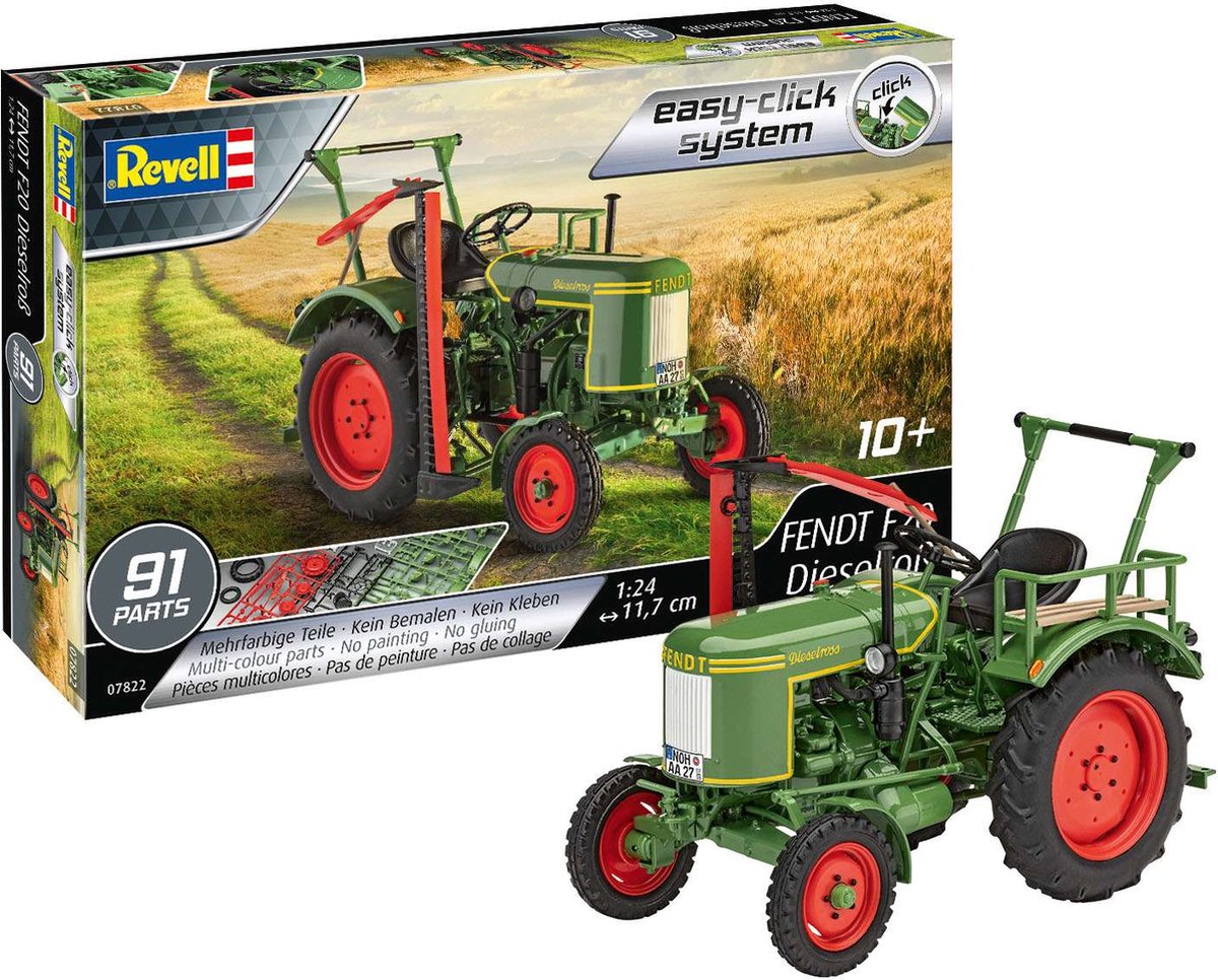 1:24   07822 Fendt F20 Diesel Tractor - Easy Click System Plastic kit