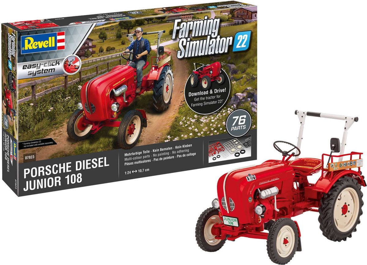 1:24   07823 Porsche Junior 108 Tractor - Farming Simulator Edition Plastic kit