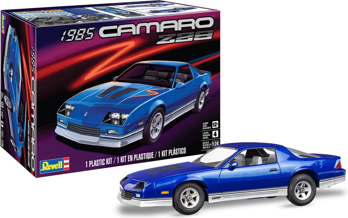 1:24   14540 1985 Chevy Camaro Z28 Plastic kit