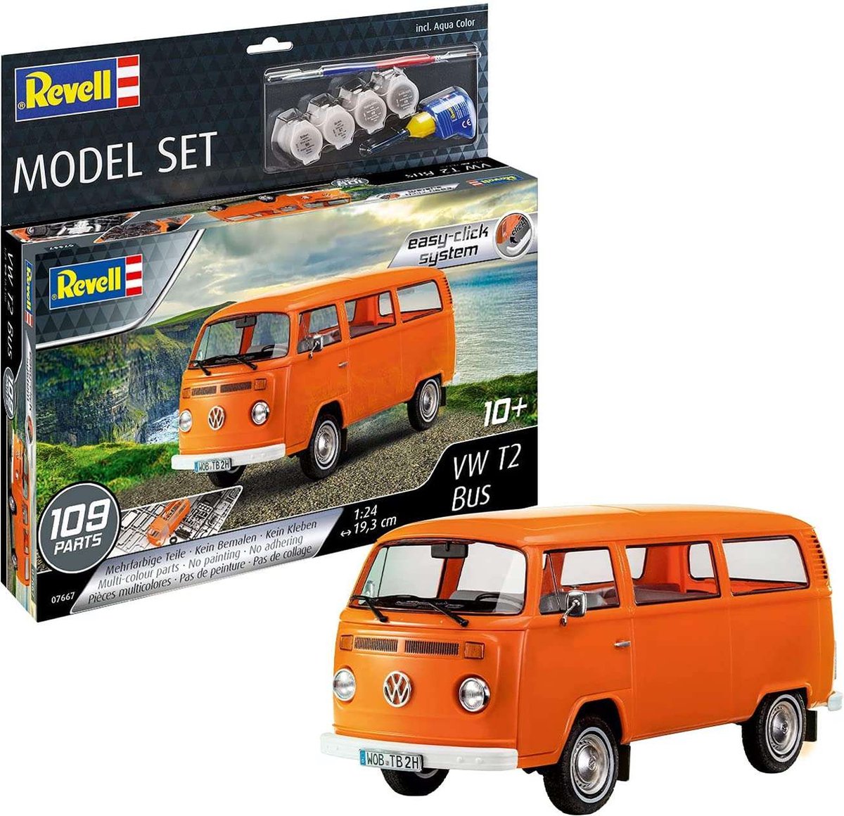 1:24   67667 Volkswagen VW T2 Bus - Easy Click System - Model Set Plastic kit