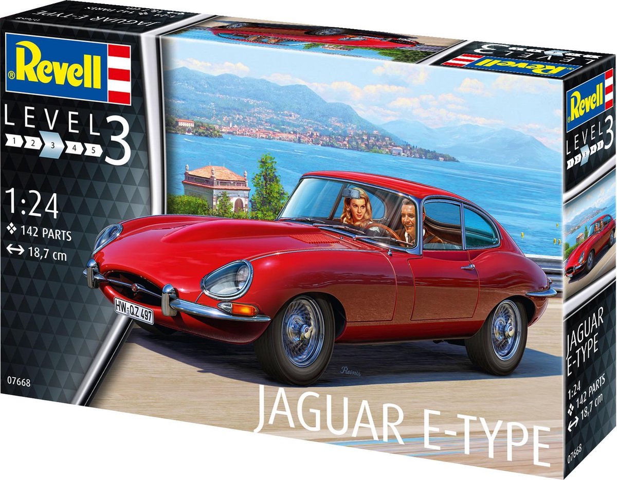 1:24   67668 Jaguar E-Type (Coupé) - Model Set Plastic kit