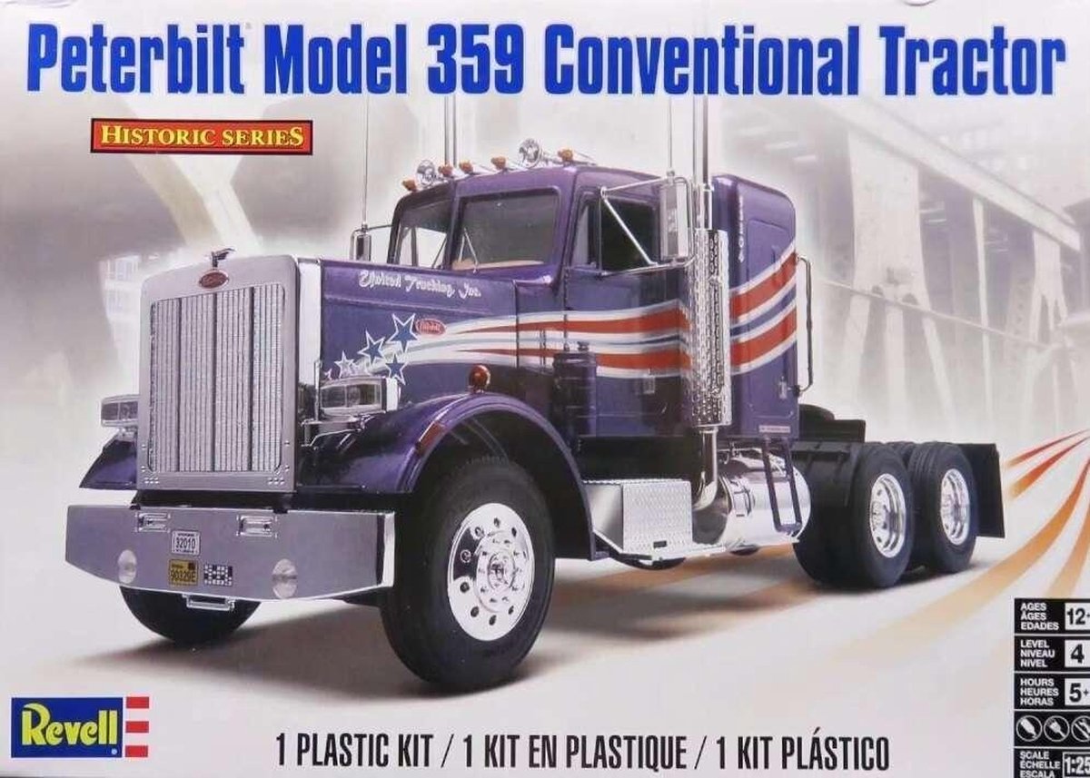 1:25   12627 Peterbilt 359 Truck Plastic kit