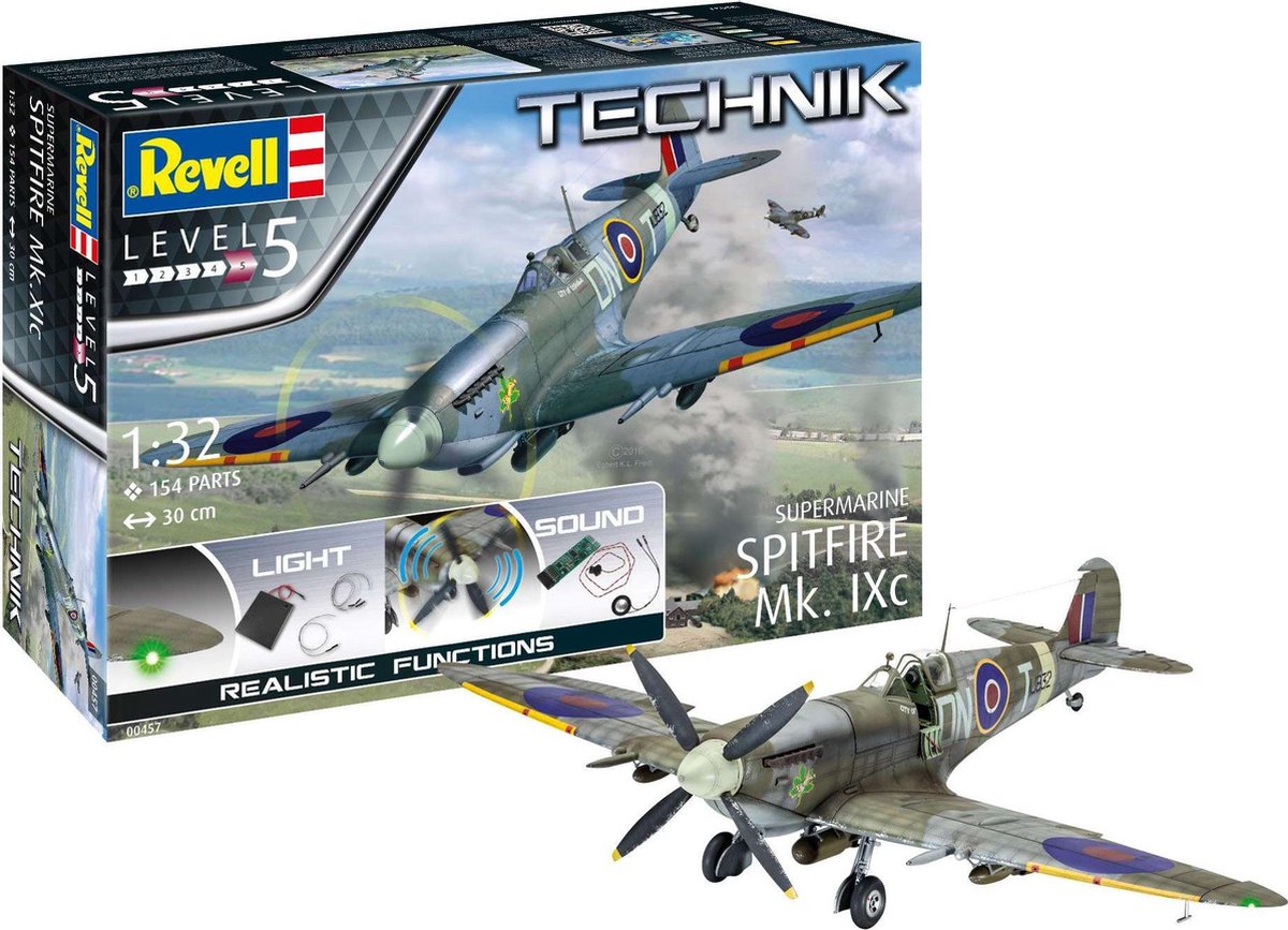 1:32   00457 Supermarine Spitfire Mk.IXc - Technik Plastic kit