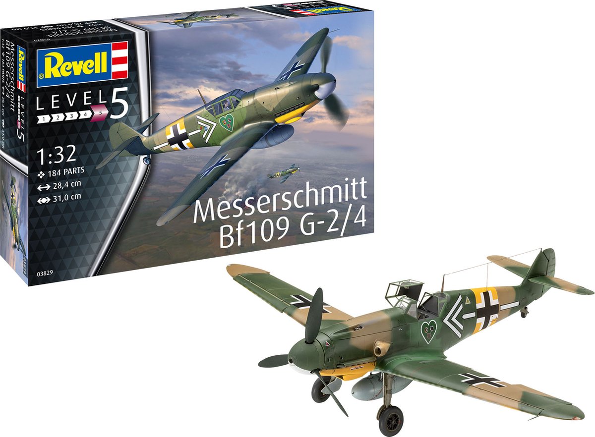 1:32   03829 Messerschmitt Bf109G-2/4 Plastic kit