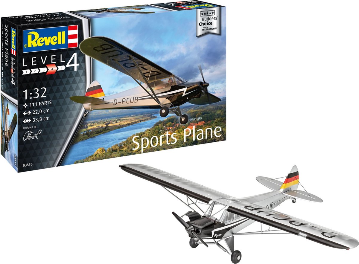 1:32   03835 Sports Plane Plastic kit